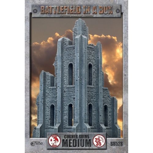 Battlefield in a Box Gothic Battlefields Terrain Medium Corner Ruins ideal for Warhammer 40K and other games